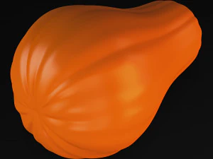cartoon pumpkin v 2 3D Model