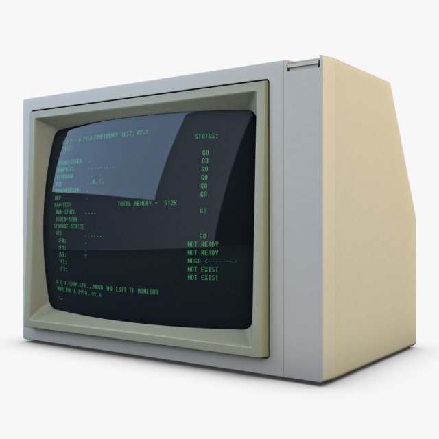 monitor v 2 3D Модель .c4d .max .obj .3ds .fbx .stl .blend 