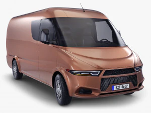 generic commercial cargo van v 1 3D Model