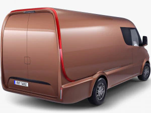 generic commercial cargo van v 1 3D Model