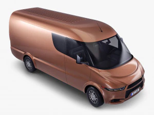 generic commercial cargo van v 1 3D Model