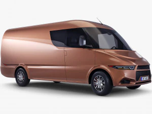 generic commercial cargo van v 1 3D Model