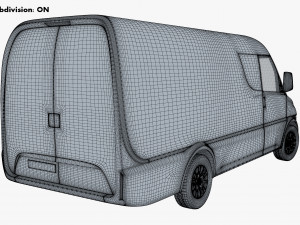 generic commercial cargo van v 1 3D मॉडल