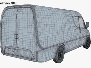 generic commercial cargo van v 1 3D Model