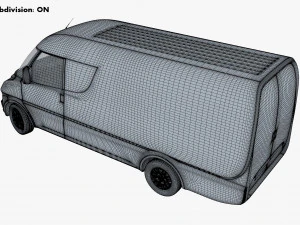 generic commercial cargo van v 1 3D Model