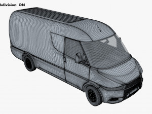 generic commercial cargo van v 1 3D मॉडल
