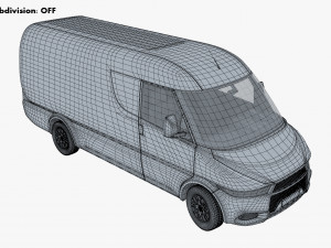 generic commercial cargo van v 1 3D मॉडल