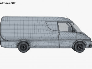 generic commercial cargo van v 1 3D मॉडल