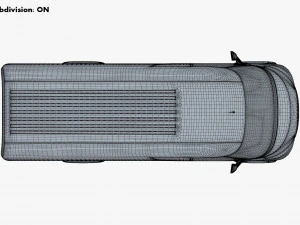 generic commercial cargo van v 1 3D Model