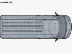 generic commercial cargo van v 1 3D Model