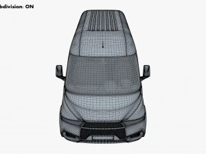 generic commercial cargo van v 1 3D Model