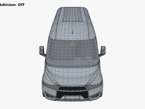 generic commercial cargo van v 1 3D मॉडल