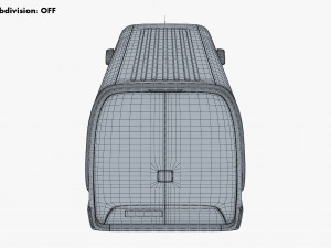 generic commercial cargo van v 1 3D मॉडल