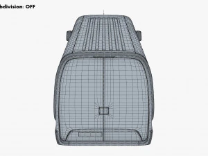 generic commercial cargo van v 1 3D Model