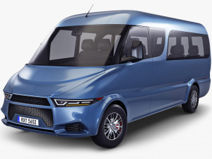 Generic passenger van v 1 3D 模型
