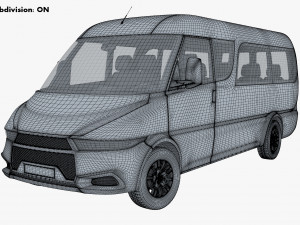 Generic passenger van v 1 3D Модель