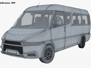 Generic passenger van v 1 3D Модель