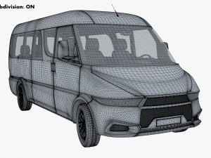 Generic passenger van v 1 3D Модель
