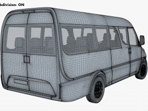 Generic passenger van v 1 3D Model