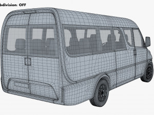 Generic passenger van v 1 3D Модель