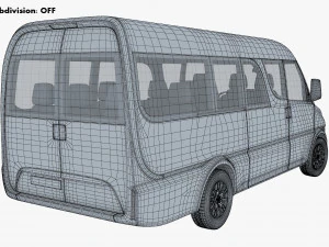 Generic passenger van v 1 3D Model