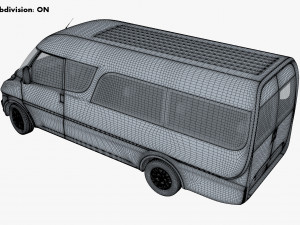 Generic passenger van v 1 3D Модель