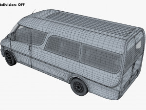 Generic passenger van v 1 3D Модель