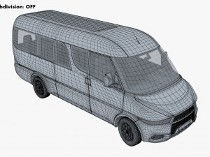 Generic passenger van v 1 3D Модель