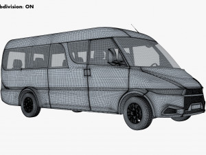 Generic passenger van v 1 3D Модель