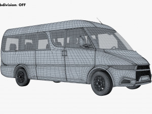 Generic passenger van v 1 3D Модель