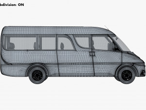 Generic passenger van v 1 3D Модель