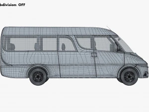 Generic passenger van v 1 3D Model