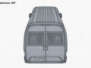 Generic passenger van v 1 3D Модель