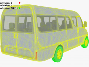 Generic passenger van v 1 3D Модель