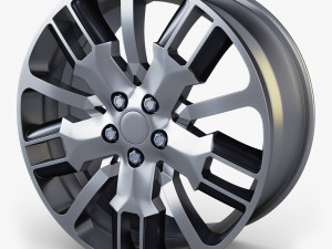 car rim wheel 18 silver gen 1 3D Model