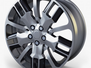 car rim wheel 18 silver gen 1 Modelo 3D