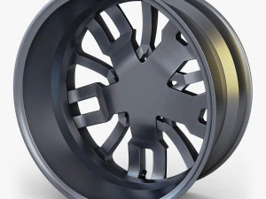 car rim wheel 18 silver gen 1 3D Model