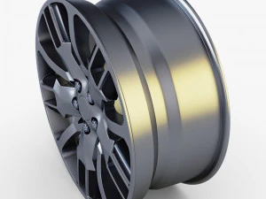 car rim wheel 18 silver gen 1 3D Model