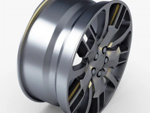 car rim wheel 18 silver gen 1 3D Model