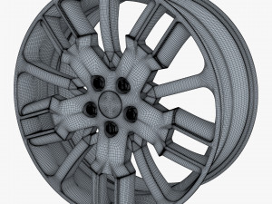 car rim wheel 18 silver gen 1 Modello 3D