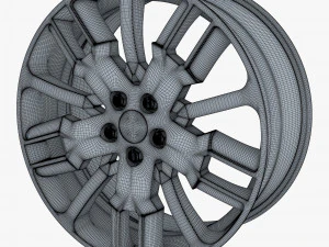 car rim wheel 18 silver gen 1 3D Model