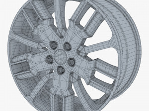 car rim wheel 18 silver gen 1 Modello 3D