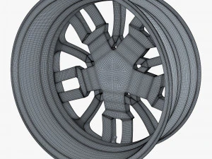 car rim wheel 18 silver gen 1 3D Model