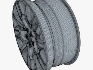 car rim wheel 18 silver gen 1 3D Model
