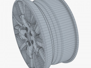 car rim wheel 18 silver gen 1 Modello 3D