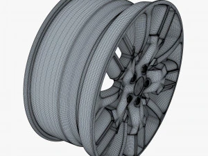 car rim wheel 18 silver gen 1 3D Model