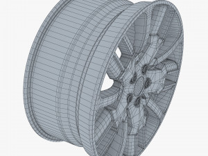 car rim wheel 18 silver gen 1 Modello 3D