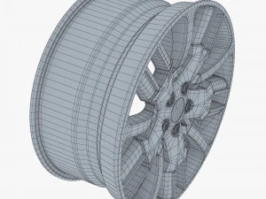 car rim wheel 18 silver gen 1 3D Model