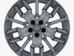 car rim wheel 18 silver gen 1 Modello 3D