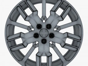 car rim wheel 18 silver gen 1 3D Model
